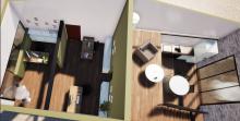 réaménagement des espaces vues 3D