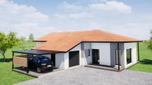 vue 3D de la maison après travaux 