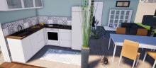 Support 3D pour proposition de réaménagement intérieur 