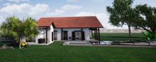 vue du projet de creation de piscine et de pool house a Saint Paul les Dax 