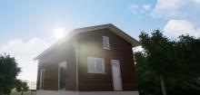 Facade principale du chalet 