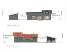 Facades sud et nord PCMI 5 du permis de construire 