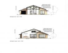 realisation des plans de facades du projet pour le dossier de permis de construire