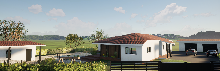 Conception 3D d une maison avec creation de garage, de piscine avec terrasse et de poolhouse