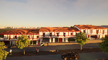 Vue 3D de l ensemble du batiment 